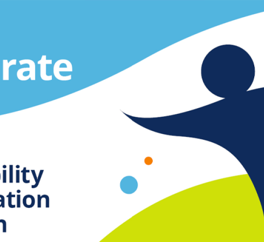 International Day of People with Disability logo with words: Let’s celebrate Accessibility Participation Inclusion.