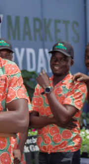 Image courtesy of RDA Townsville and North West Queensland. Group of men wearing similar shirts.