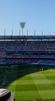 Sporting arena (stadium) packed with spectators.