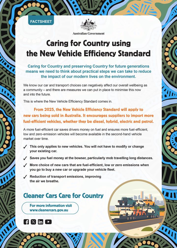 New Vehicle Efficiency Standard factsheet - first nations