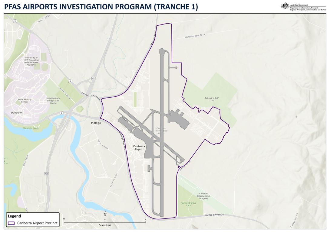 PFAS Airports Investigation Program (Tranche 1) Canberra Airport