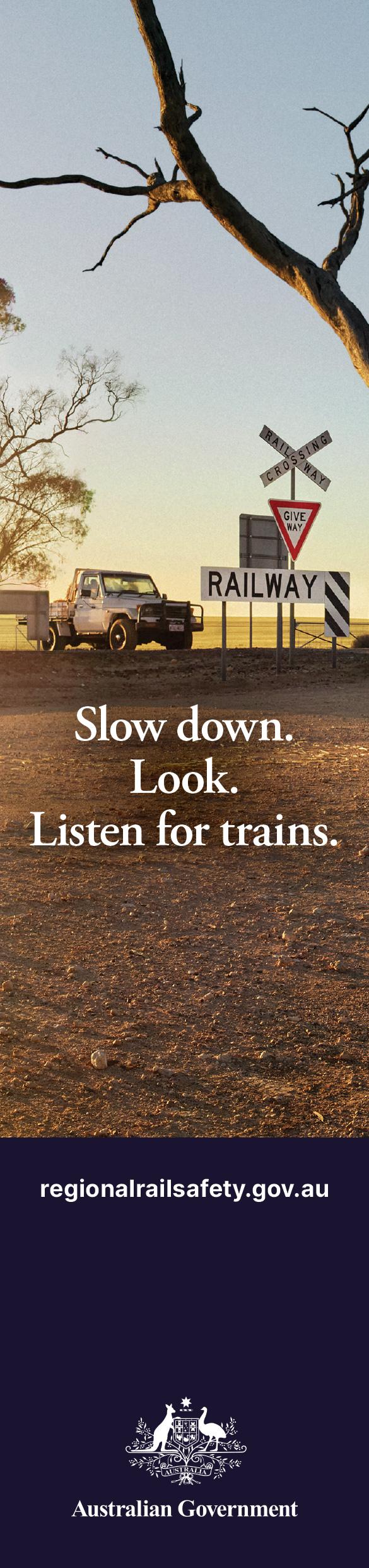 Regional Railway Crossing Safety Campaign - bookmark