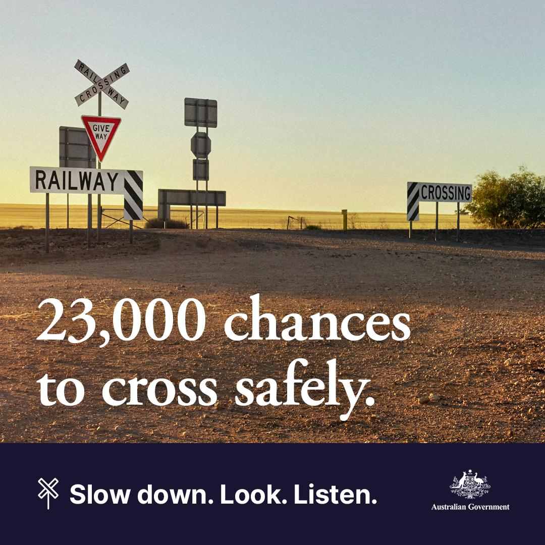 23,000 chances to cross safely