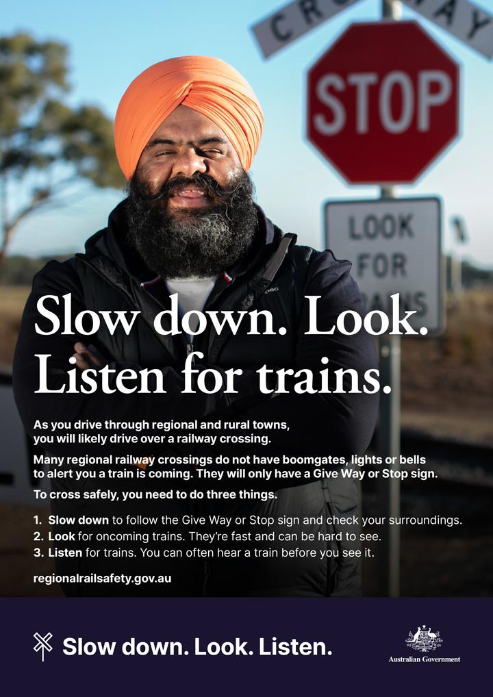 Regional Railway Crossing Safety Campaign - cultural poster