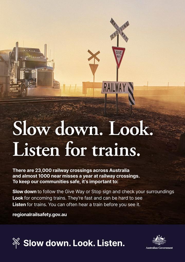 Regional Railway Crossing Safety Campaign - industry poster