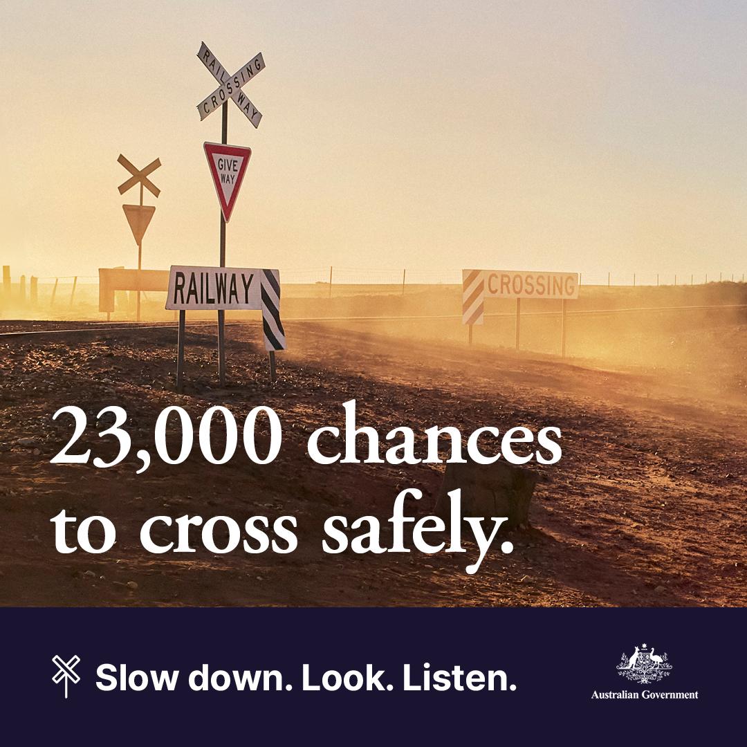 23,000 chances to cross safely