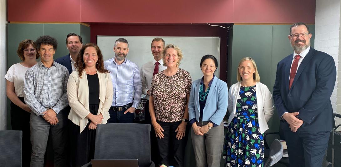 Urban Policy Forum Members (pictured left to right): Bronwen Clark, Neil Argent, Matt Collins, Elle Davidson, Mike Zorbas, Rob Stokes, Professor Barbara Norman, Davina Rooney, Alison Scotland, and Michael Fotheringham.